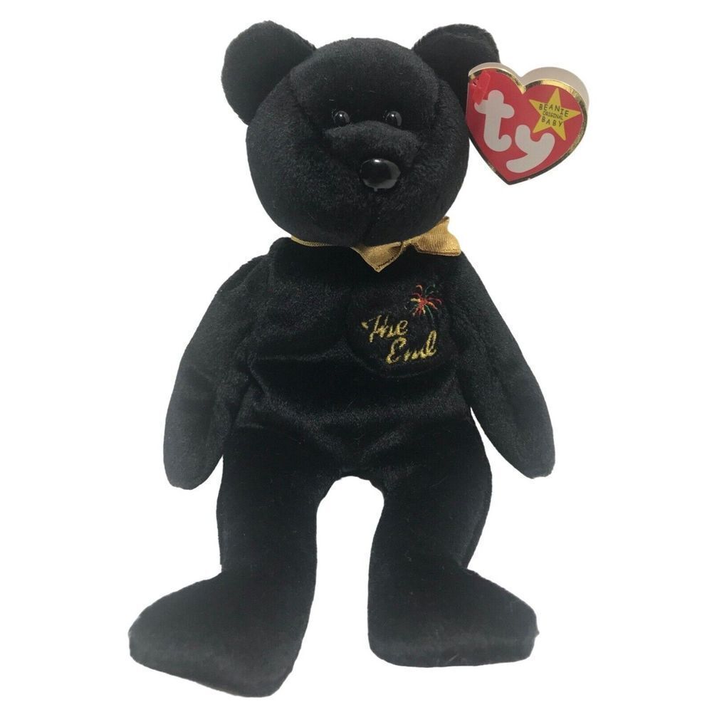 Ty Beanie Babies The End Bear Y2K‎ Millennium vintage plush stuffed animal toy